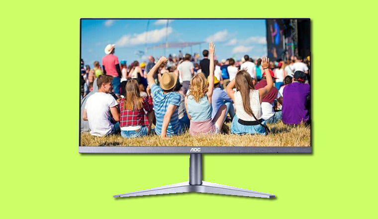 AOC27寸高清顯示器，直面平顯示器